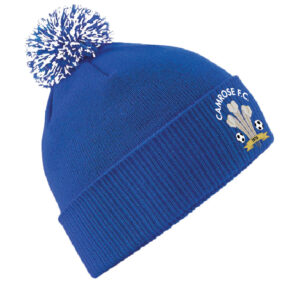 Camrose FC Snowstar Bobble Hat - Image 1