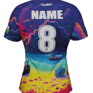 Cwmbran RFC Tour Claw Subli Semi Fit Rugby Shirt - Image 4