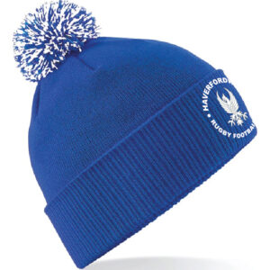 Haverfordwest RFC Snowstar Bobble Hat - Image 1