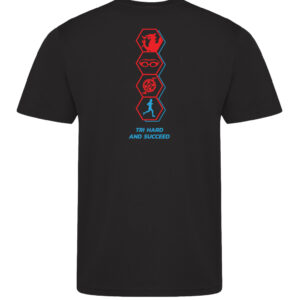 Tri Hard Harriers Cool Tee - Image 2