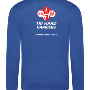 Tri Hard Harriers Long Sleeve Cool Tee - Image 2