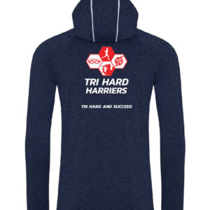 Tri Hard Harriers Cool Cowl Neck Hooded Top - Image 2
