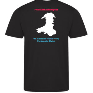 Tri Hard Harriers Run Eat Roam Kids Cool Tee - Image 2