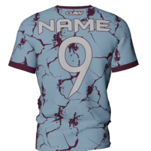 Treboeth Claw Subli Tee (Sky/Maroon) - Image 2